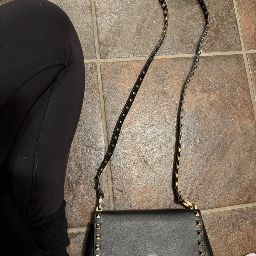 Studded Black Crossbody Bag